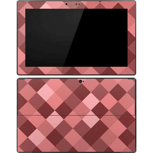 Autumn Red Geometric Surface Pro Tablet Skin
